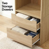 Darrahopens Home & Garden > Storage > Clothing & Wardrobe Storage Artiss Wardrobe Clothes Closet Storage Organizer Pine