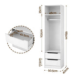 Artiss Wardrobe Clothes Closet Storage Organizer White