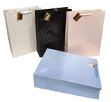 Darrahopens Home & Garden > Storage > Clothing & Wardrobe Storage bulk 24 Xlarge Foil Stripe Gift Bag Assort 43cm