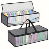 Darrahopens Home & Garden > Storage > Clothing & Wardrobe Storage Cap Storage Bag | Set of 2 Storage Bag / Storage Sleeve - for baseball caps and other caps | Cap Organizer with 2 Handles for Closet | Moisture Protection - Gray