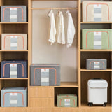Darrahopens Home & Garden > Storage > Clothing & Wardrobe Storage CARLA HOME 3 pack Large Clothes Storage Bins with Lids for Clothing, Bedding, Blankets, Toys (66L capacity - Beige)