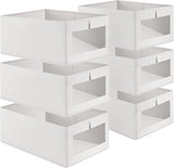 Darrahopens Home & Garden > Storage > Clothing & Wardrobe Storage CARLA HOME 6 Pack Closet Storage Bins with Clear Window for Shelves, Clothes, Toys, Wardrobe & Bedroom Organization