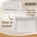 Darrahopens Home & Garden > Storage > Clothing & Wardrobe Storage CARLA HOME 6 Pack Closet Storage Bins with Clear Window for Shelves, Clothes, Toys, Wardrobe & Bedroom Organization