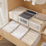 Darrahopens Home & Garden > Storage > Clothing & Wardrobe Storage CARLA HOME 6 Pack Closet Storage Bins with Clear Window for Shelves, Clothes, Toys, Wardrobe & Bedroom Organization