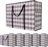 Darrahopens Home & Garden > Storage > Clothing & Wardrobe Storage CARLA HOME 6 Pack Large Moving Storage Bags with Zipper & Handles for Clothes, Bedding, Blankets, Dorm & Travel (80x55x25cm)