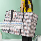 Darrahopens Home & Garden > Storage > Clothing & Wardrobe Storage CARLA HOME 6 Pack Large Moving Storage Bags with Zipper & Handles for Clothes, Bedding, Blankets, Dorm & Travel (80x55x25cm)