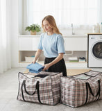 Darrahopens Home & Garden > Storage > Clothing & Wardrobe Storage CARLA HOME 6 Pack Large Moving Storage Bags with Zipper & Handles for Clothes, Bedding, Blankets, Dorm & Travel (80x55x25cm)