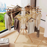 Darrahopens Home & Garden > Storage > Clothing & Wardrobe Storage CARLA HOME Tripod Clothes Drying Rack, 16 Rod Foldable, Wooden Poles In Australia - Darrahopens