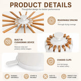 Darrahopens Home & Garden > Storage > Clothing & Wardrobe Storage CARLA HOME Tripod Clothes Drying Rack, 16 Rod Foldable, Wooden Poles In Australia - Darrahopens