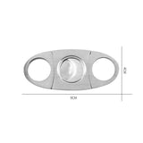 Darrahopens Home & Garden > Storage > Clothing & Wardrobe Storage Cigar Cutter Double Blades Knife Scissors Stainless Steel Tobacco Tool
