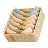 Darrahopens Home & Garden > Storage > Clothing & Wardrobe Storage Closet Drawer Organizer Dividers Fabric Dresser Closet Organizers Storage Bins Space Saving Mess Free Beige Large 6 Grid 32x32x11cm In Australia - Darrahopens
