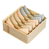 Darrahopens Home & Garden > Storage > Clothing & Wardrobe Storage Closet Drawer Organizer Dividers Fabric Dresser Closet Organizers Storage Bins Space Saving Mess Free Beige Large 6 Grid 32x32x11cm In Australia - Darrahopens