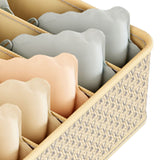 Darrahopens Home & Garden > Storage > Clothing & Wardrobe Storage Closet Drawer Organizer Dividers Fabric Dresser Closet Organizers Storage Bins Space Saving Mess Free Beige Large 6 Grid 32x32x11cm In Australia - Darrahopens