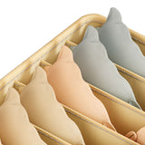 Darrahopens Home & Garden > Storage > Clothing & Wardrobe Storage Closet Drawer Organizer Dividers Fabric Dresser Closet Organizers Storage Bins Space Saving Mess Free Beige Large 6 Grid 32x32x11cm In Australia - Darrahopens