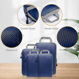 Darrahopens Home & Garden > Storage > Clothing & Wardrobe Storage Compression Packing Cubes for Suitcases Gray Extensible Organizer Set