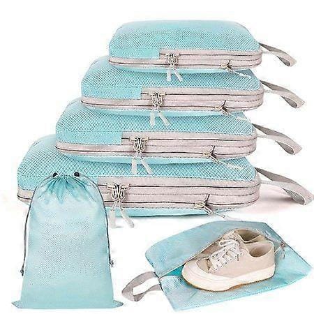 Darrahopens Home & Garden > Storage > Clothing & Wardrobe Storage Compression Packing Cubes Luggage Organizer Bags Set for Travel Use