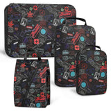 Darrahopens Home & Garden > Storage > Clothing & Wardrobe Storage Compression Packing Cubes with Shoe Bag Foldable Luggage Storage Organizer