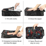 Darrahopens Home & Garden > Storage > Clothing & Wardrobe Storage Compression Packing Cubes with Shoe Bag Foldable Luggage Storage Organizer