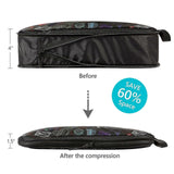 Darrahopens Home & Garden > Storage > Clothing & Wardrobe Storage Compression Packing Cubes with Shoe Bag Foldable Luggage Storage Organizer