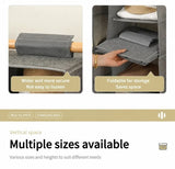 Darrahopens Home & Garden > Storage > Clothing & Wardrobe Storage Cotton Linen Hanging Clothes Caddy, 4 Tier, Beige, Clear Garment Partition In Australia - Darrahopens