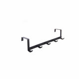 Darrahopens Home & Garden > Storage > Clothing & Wardrobe Storage Door Hook Hanger Coat Rack Drill Free for Hanging Clothes Hat Bag Towel Bathroom Entryway Black In Australia - Darrahopens