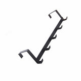 Darrahopens Home & Garden > Storage > Clothing & Wardrobe Storage Door Hook Hanger Coat Rack Drill Free for Hanging Clothes Hat Bag Towel Bathroom Entryway Black In Australia - Darrahopens