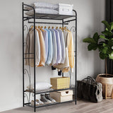 Darrahopens Home & Garden > Storage > Clothing & Wardrobe Storage Extra Large Iron Clothes Rack Garment Hanging Stand