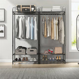 Darrahopens Home & Garden > Storage > Clothing & Wardrobe Storage Extra Large Iron Clothes Rack Garment Hanging Stand