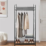Darrahopens Home & Garden > Storage > Clothing & Wardrobe Storage Extra Large Iron Clothes Rack Garment Hanging Stand
