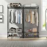 Darrahopens Home & Garden > Storage > Clothing & Wardrobe Storage Extra Large Metal Clothes Rail Storage Dress Hanging Garment Rack Portable Stand