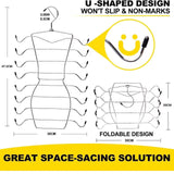 Darrahopens Home & Garden > Storage > Clothing & Wardrobe Storage Foldable Vertical Layered Bra and Lingerie Organiser Hanger(8 Tier: 50.5X30.5cm) - Stainless Steel Space Saver for Underwear, Bras, and Tank Tops