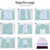 Darrahopens Home & Garden > Storage > Clothing & Wardrobe Storage Folding Board, Foldable Organizer With Flip For Adults Clothes Folder Clothing Folder Shirt T-Shirt Green