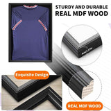 Darrahopens Home & Garden > Storage > Clothing & Wardrobe Storage Jersey Frame Display Case Large Sports Jersey Showcase Box Custom Shirt Display