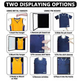 Darrahopens Home & Garden > Storage > Clothing & Wardrobe Storage Jersey Frame Display Case Large Sports Jersey Showcase Box Custom Shirt Display
