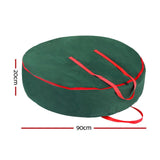 Darrahopens Home & Garden > Storage > Clothing & Wardrobe Storage Jingle Jollys Christmas Garland Wreath Storage Bag Baubles Ornaments Container