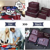 Darrahopens Home & Garden > Storage > Clothing & Wardrobe Storage Mesh Packing Cubes for Luggage Stylish Travel Suitcase Organizer Set