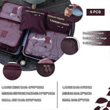 Darrahopens Home & Garden > Storage > Clothing & Wardrobe Storage Mesh Packing Cubes for Luggage Stylish Travel Suitcase Organizer Set
