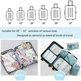 Darrahopens Home & Garden > Storage > Clothing & Wardrobe Storage Packing Cubes for Suitcase Waterproof Travel Organizer Bags Set