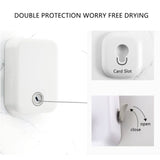 Darrahopens Home & Garden > Storage > Clothing & Wardrobe Storage Retractable Clothes Line,No Punching Wall Mounted Heavy Duty Retractable Clothesline Laundry Line Can Hanging Clothes In Australia - Darrahopens
