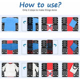 Darrahopens Home & Garden > Storage > Clothing & Wardrobe Storage Shirt Folding Board - Clothes Folder Laundry Folder Child Adult Clothing Shirt T Shirt Tee Shirts 58 X 68 Cm (Black &