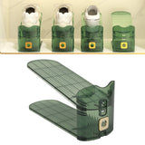 Darrahopens Home & Garden > Storage > Clothing & Wardrobe Storage Shoe Slots Organizer Double Layer Shoe Rack Adjustable Saving Space Shoe Stack for Closet Cabinet Green In Australia - Darrahopens