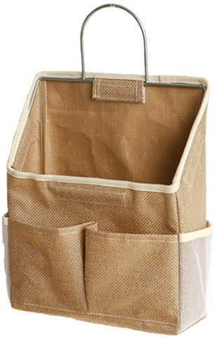 Darrahopens Home & Garden > Storage > Clothing & Wardrobe Storage Storage Bag - Cotton and Linen Fabric - Bedside Storage Bag - Wall Mounted - Dorm Room Essentials and Snack Storage Bag - Visual Storage Bag