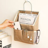 Darrahopens Home & Garden > Storage > Clothing & Wardrobe Storage Storage Bag - Cotton and Linen Fabric - Bedside Storage Bag - Wall Mounted - Dorm Room Essentials and Snack Storage Bag - Visual Storage Bag