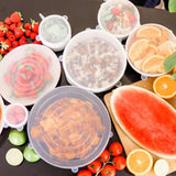 Darrahopens Home & Garden > Storage Food Grade Silicone Stretch Lids: Your Ultimate Reusable Food Covers - set of 7