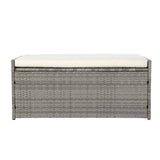 Darrahopens Home & Garden > Storage Gardeon Outdoor Storage Bench Box Garden Sheds Tools Patio Wicker Cushion Chair
