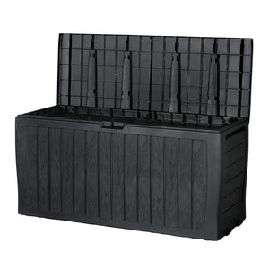 Darrahopens Home & Garden > Storage Gardeon Outdoor Storage Box 220L Lockable Garden Deck Toy Shed Tool Organiser