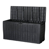 Darrahopens Home & Garden > Storage Gardeon Outdoor Storage Box 220L Lockable Garden Deck Toy Shed Tool Organiser