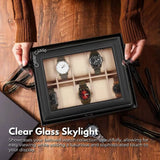 Darrahopens Home & Garden > Storage GOMINIMO 10 Slot Watch Holder Box PU Leather Display Storage Case