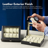 Darrahopens Home & Garden > Storage GOMINIMO 10 Slot Watch Holder Box PU Leather Display Storage Case