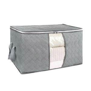Darrahopens Home & Garden > Storage GOMINIMO 5 Pack 90L Clothes Storage Bag with Handles (Grey)